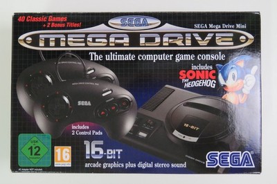 Sega Mega Drive Mini 16-Bit Konsole - 40 Classic Games - Neu in OVP !