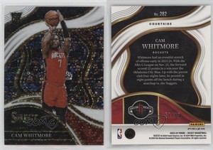 2023 Panini Select Courtside White Disco Prizm /75 Cam Whitmore #282 Rookie RC