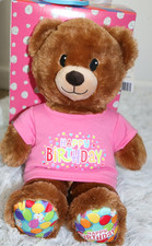 Build-A-Bear Happy Birthday Plush Bear with Shirt  Party Hat Gift Set