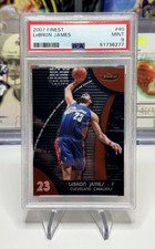 PSA 2007 Finest #40 LeBron James MINT 9