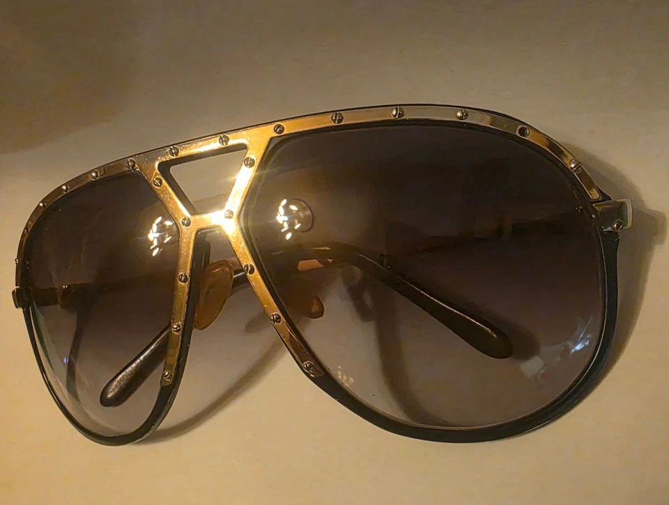 SELTENE VINTAGE ALPINA M1 Sonnenbrille - blaues Gestell - Made in WEST GERMANY - Bild 2 von 4