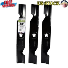 High Lift Blades Set 3 Pcs for Many 48 in. Cut Mowers Lawn Mower Replacements
