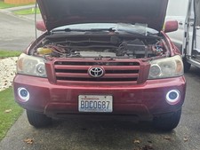 White Led Halo Fog Lamps Light Kit Angel Eyes For 2001-2007 Toyota Highlander