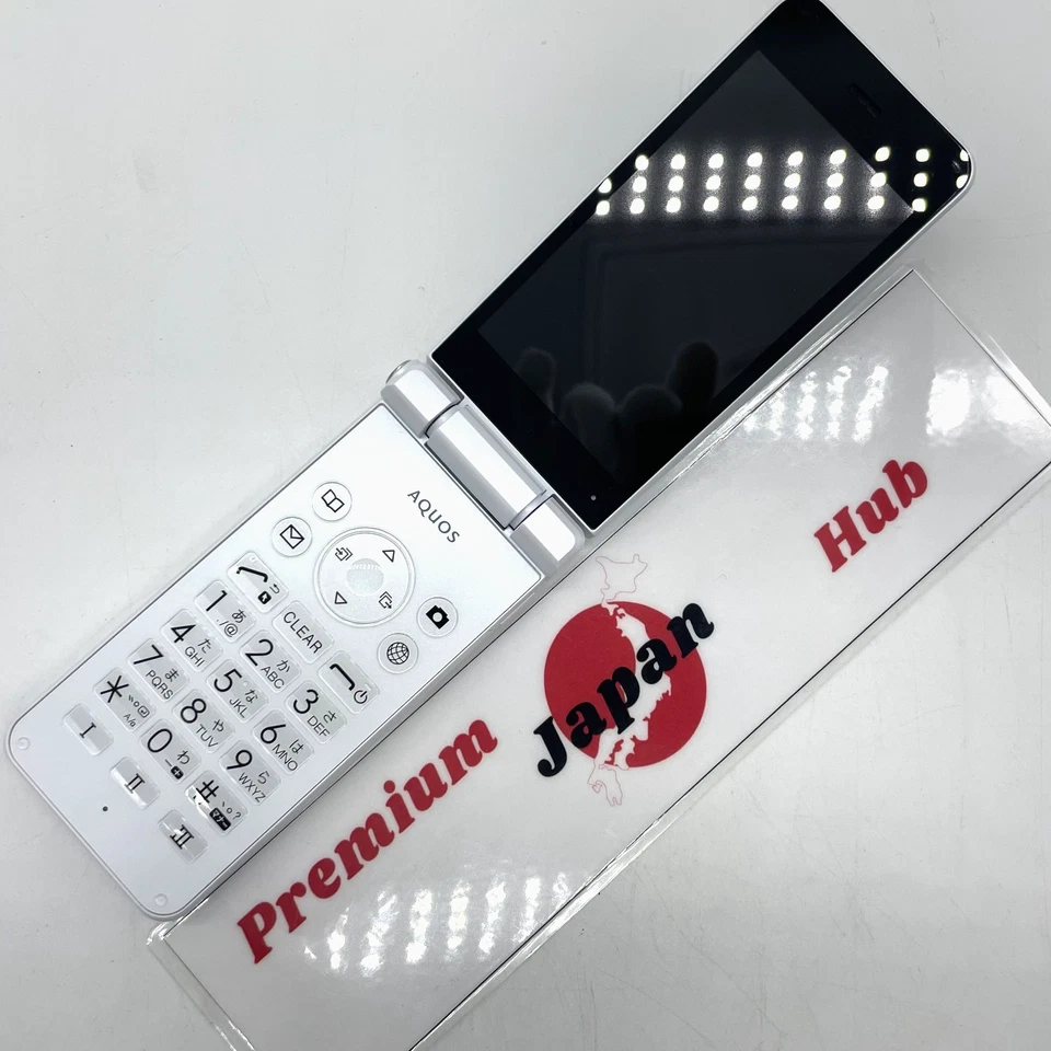 SHARP AQUOS KEITAI SH-N01 White Flip Phone SIM Free Unlocked Japan Android Rare - Image 3 of 4