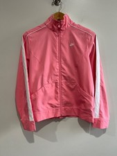 Nike Fitdry Track Jacket Windbreaker Womens M Pink Lightweight