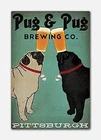 Black Fawn Pug Dog Brewing Company Beer Tin Metal Signs Home Décor 8x12 Vintage