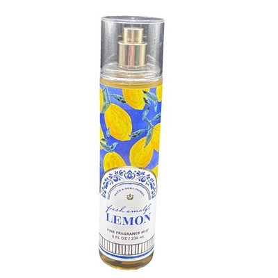 Bath & Body Works Fresh Amalfi Lemon Fine Fragrance Mist Spray 8 fl oz Citrus