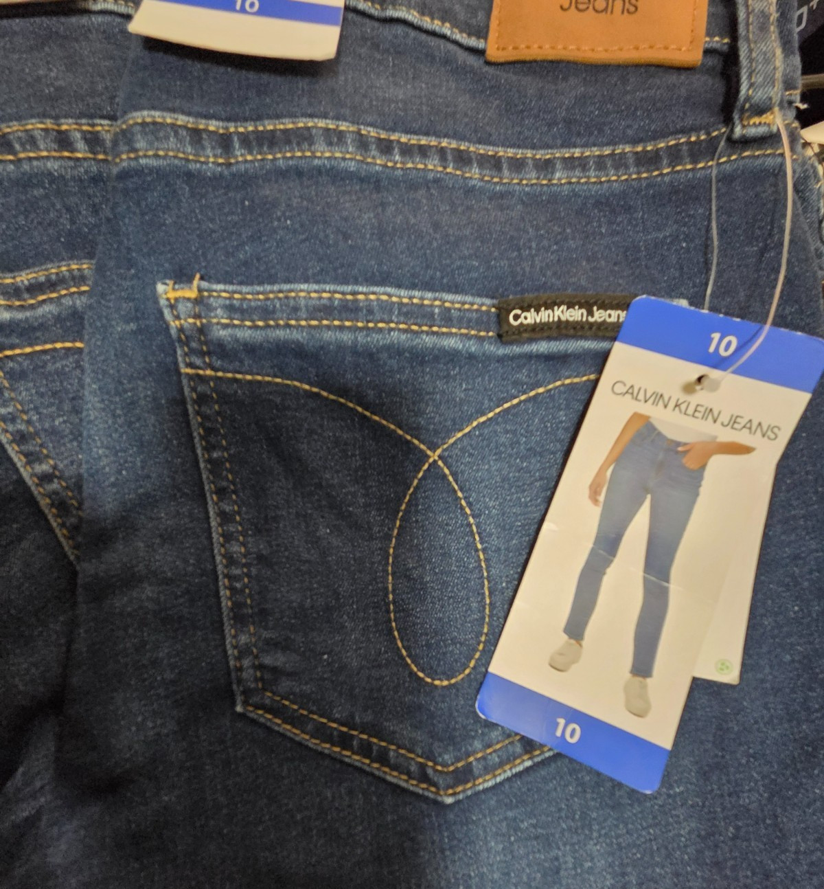 Womens High Rise Skinny Stretch Denim Blue Size 6 10 16