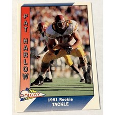 1991 Pacific Trading Cards #343 Pat Harlow 1991 Rookie Card RC USC. rookie card picture