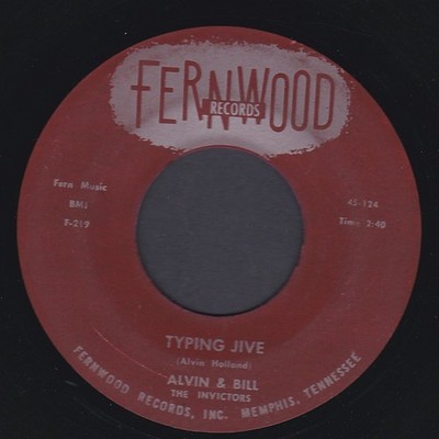 Alvin & Bill: Typing Jive - US Rockabilly 45 Single 7''