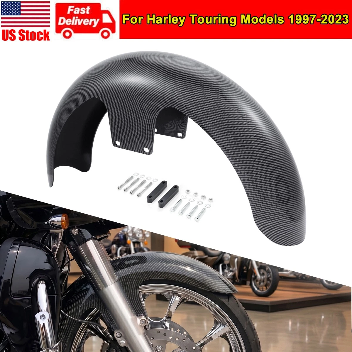 Front Fenders for Harley-Davidson Road King without Universal