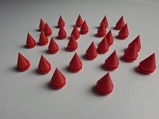 26 Blood Red Spike Shoe Charms for Crocs   Devilish Punk / Demoncore  USA Made 
