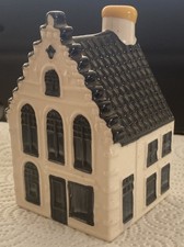 KLM Bols Delft Blue Dutch Ceramic Miniature House - No.49 