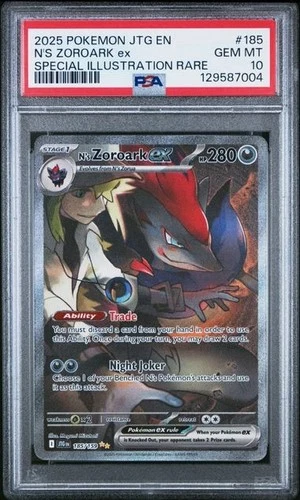 N's Zoroark EX *PSA 10* Special Illustration Rare *Journey Together* #185