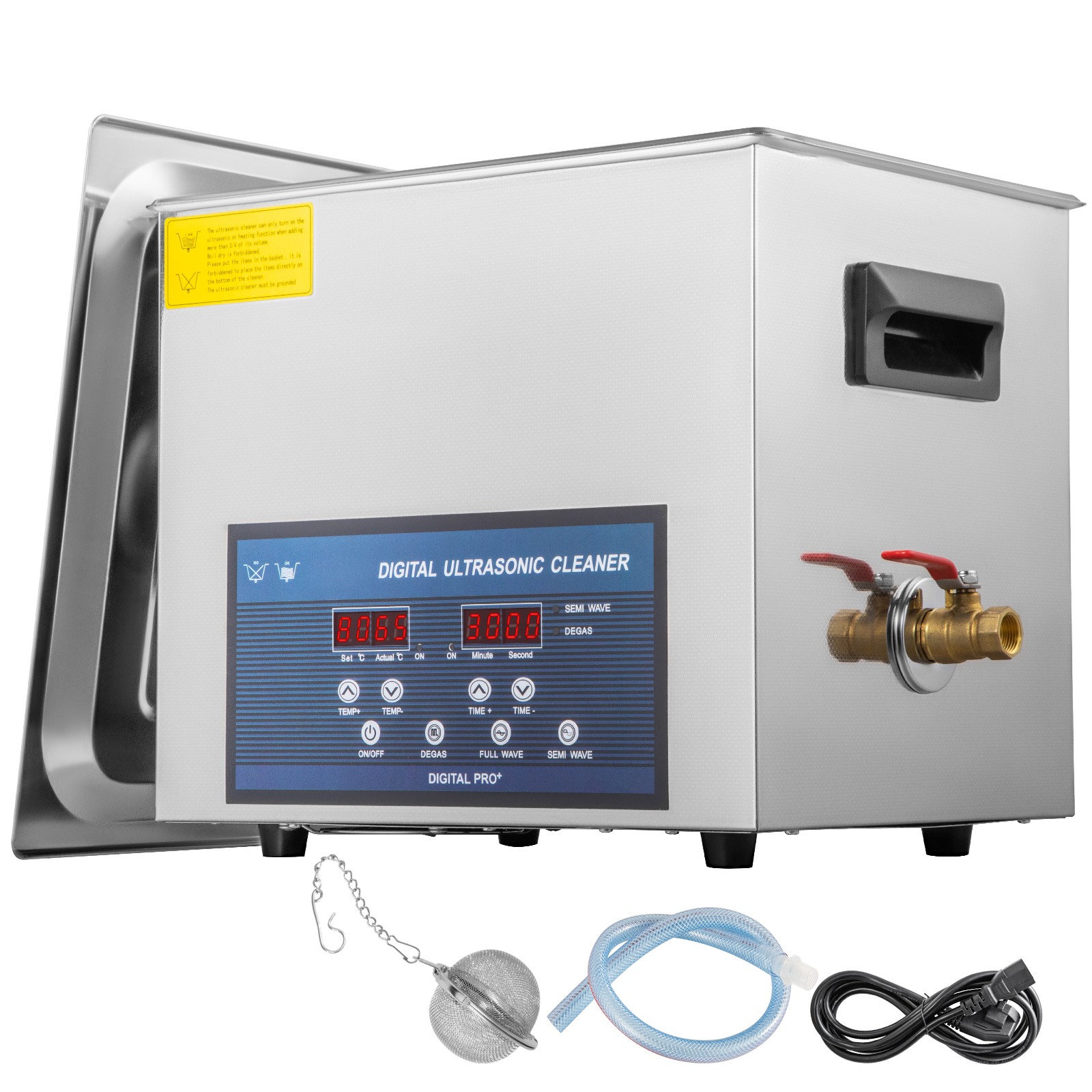 Nettoyeur à ultrasons double fréquence 10L en acier inoxydable de haute qualité