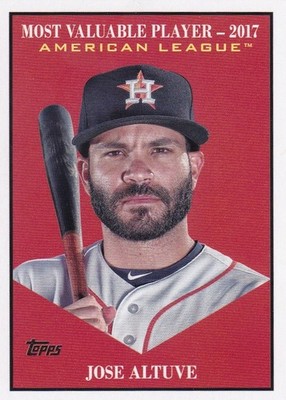 JOSE ALTUVE TOPPS UPDATE MVP MOST VALUABLE PLAYER INSERT ASTROS #MV-13 2025