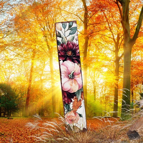 42 Zoll Herbst Gartenpfahl | Aquarell Herbst Kürbis Dekor | Ideal für Outdoor Dekor - Bild 7 von 7