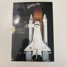 Space Shuttle Discovery Orbiter atop Pad by NASA Collection Card Photograph