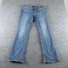Silver Jeans Suki Slim Boot Jeans Womens 31x31 Blue Medium Wash Bootcut Denim