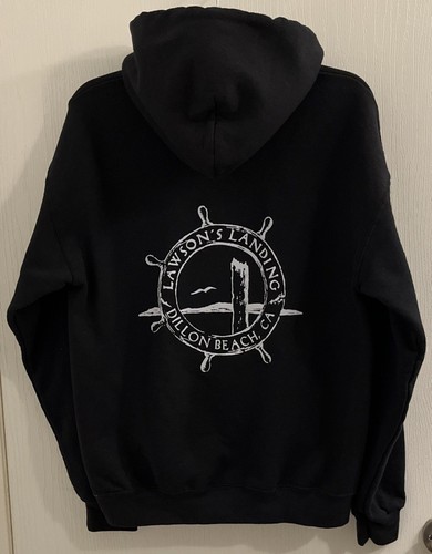 Lawson’s Landing-Dillion Beach CA Black Hoodie Size Medium - Picture 1 of 5