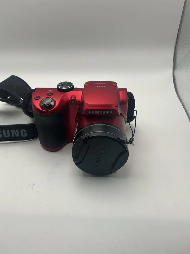 Cámara digital Samsung serie WB WB100 16,2 MP 26x zoom óptico roja probada 0020 Foto 2 de 4