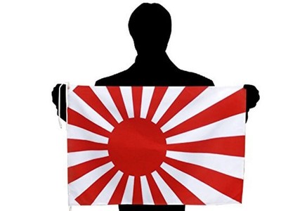 Japanese flag Navy flag (L) hand flag size Tetoron F/S w/Tracking# Japan New