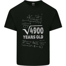 70th Birthday 70 Year Old Geek Funny Maths Mens Light Cotton T-Shirt