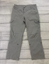 KUHL SPLASH ROLL-UP Women 16 Gray Cargo Pocket Convertible Stretch Outdoor Pants