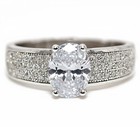 2CT Heat Treated Moissanite 925 Genuine Sterling Silver Ring Jewelry Sz 6  — photo 1