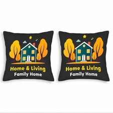 Set of 2 Decorative Throw Pillow Covers 18x18in - Cozy Home Design