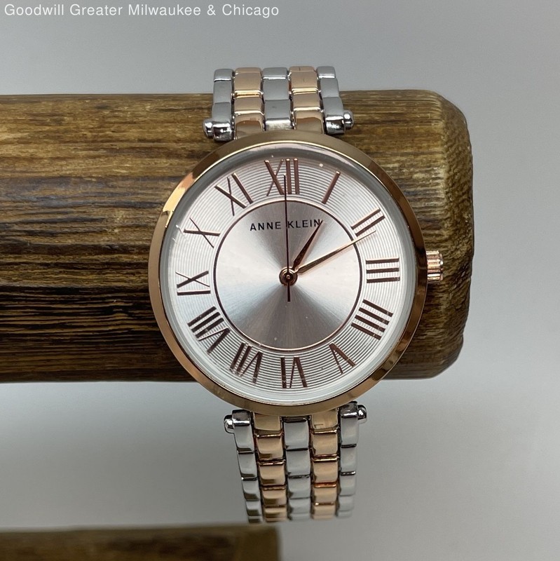 Anne Klein AK/3745 Analog Silver & Rose Gold Tone Women's Watch 67.6g