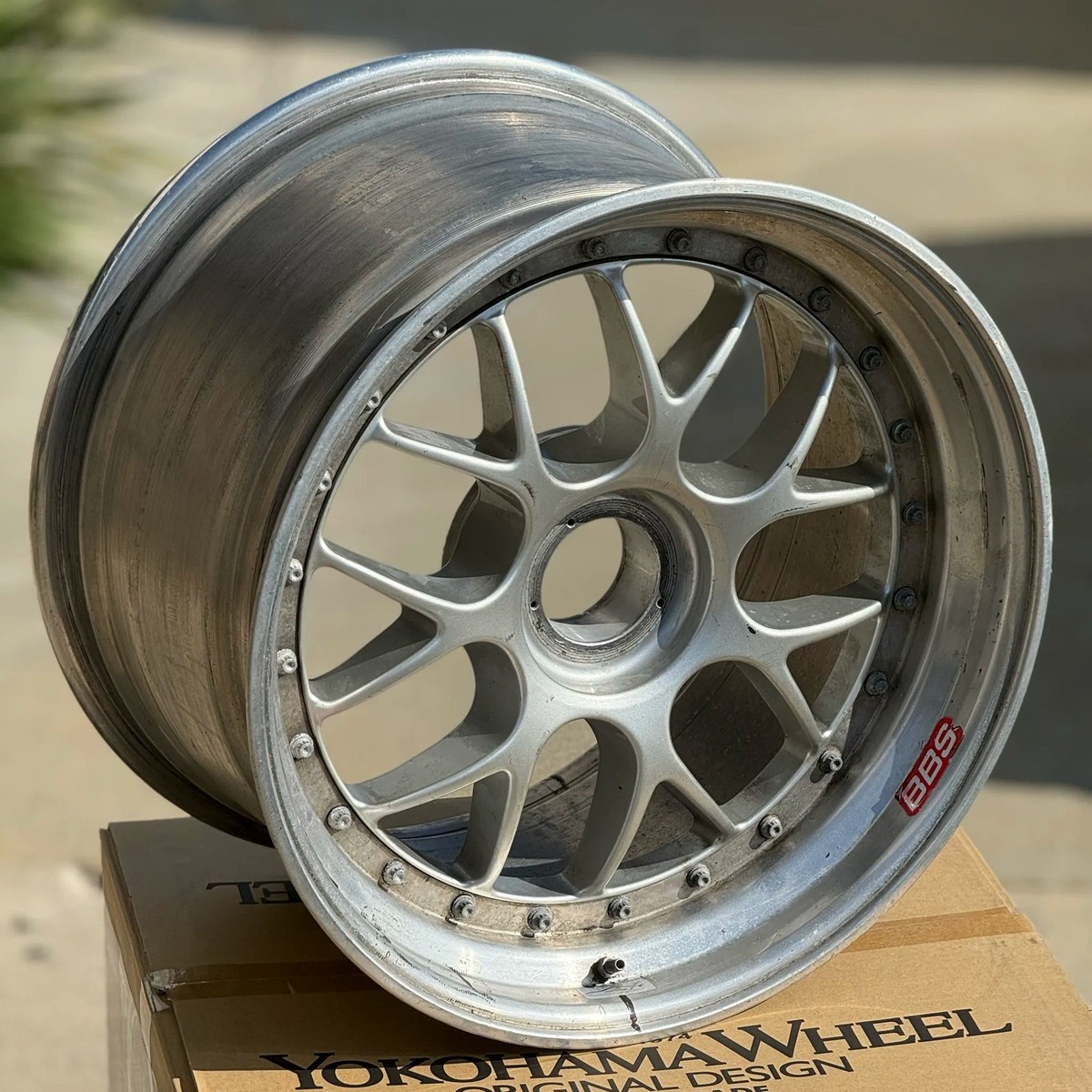 set of 4) BBS E01 Centerlock Wheels 18x9 +40 / 18x11 +28 Silver