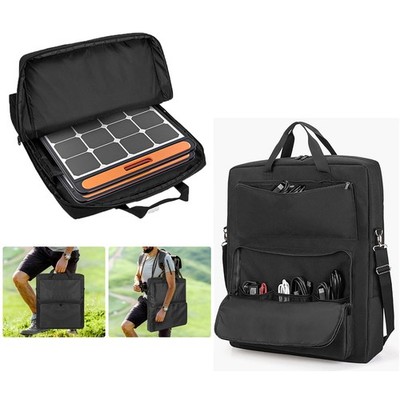 Solar Panel Carrying Case Large Capacity Solar Panel Travel Storage Bag