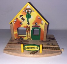 BRIO 32531 Busytown Train Station Clock Richard Scarry Wooden Railway No Bench