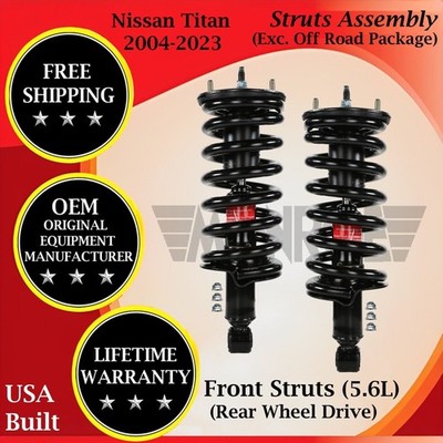 Monroe OEM Front Struts For 2004-2023 Nissan Titan 5.6L 2WD Lifetime Warranty