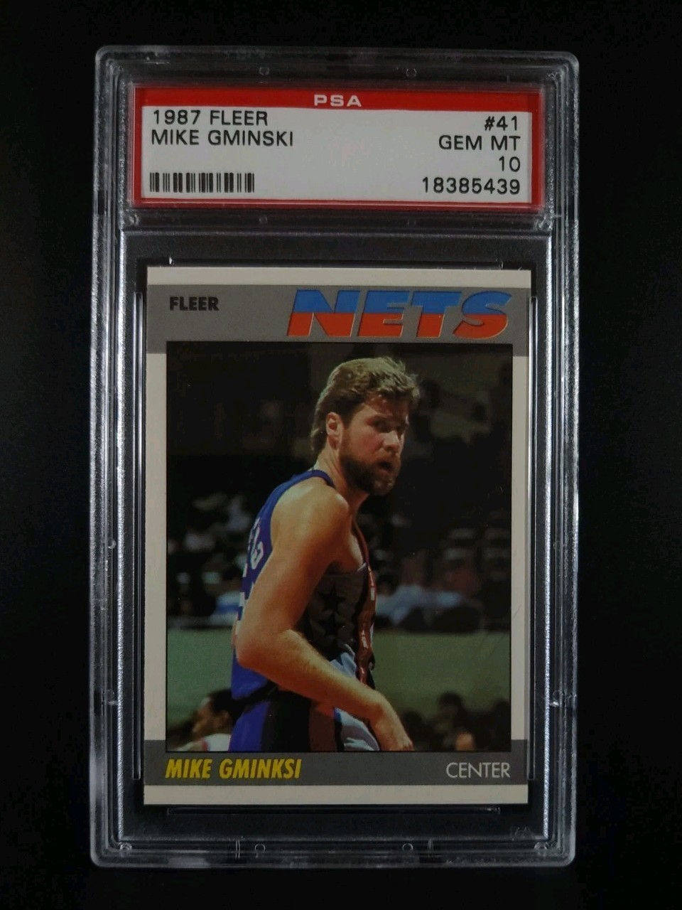 1987-88 Fleer - Mike Gminski #41 PSA 10 Gem Mint