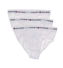 Tommy Hilfiger L112250 Mens 3-Pack White 100 Cotton Briefs Size M