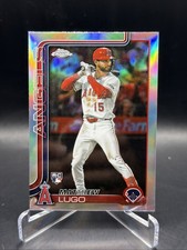 Matthew Lugo 2025 Topps Chrome Update #USC166 Refractor Los Angeles Angels