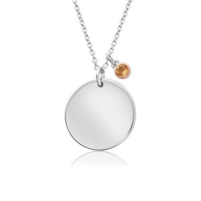 Clogau walisischer Silber & 9 kt Rotgold Feier November Geburtsstein Anhänger neu
