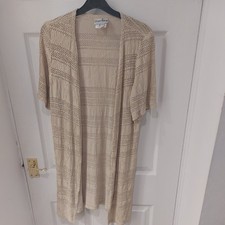 Joseph Ribkoff beige Kurzarm Cover Up Longlin...