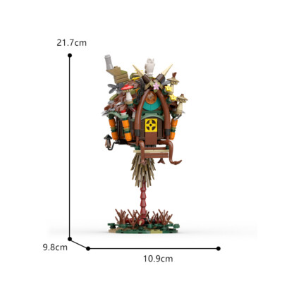 C9243 Enchanted Hut with Chicken Legs 354 Parts for Halloween Creative Toys