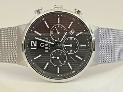 Obaku Chronograph Uhr V180GCCBMC BRANDNEU IN VERPACKUNG UVP £145