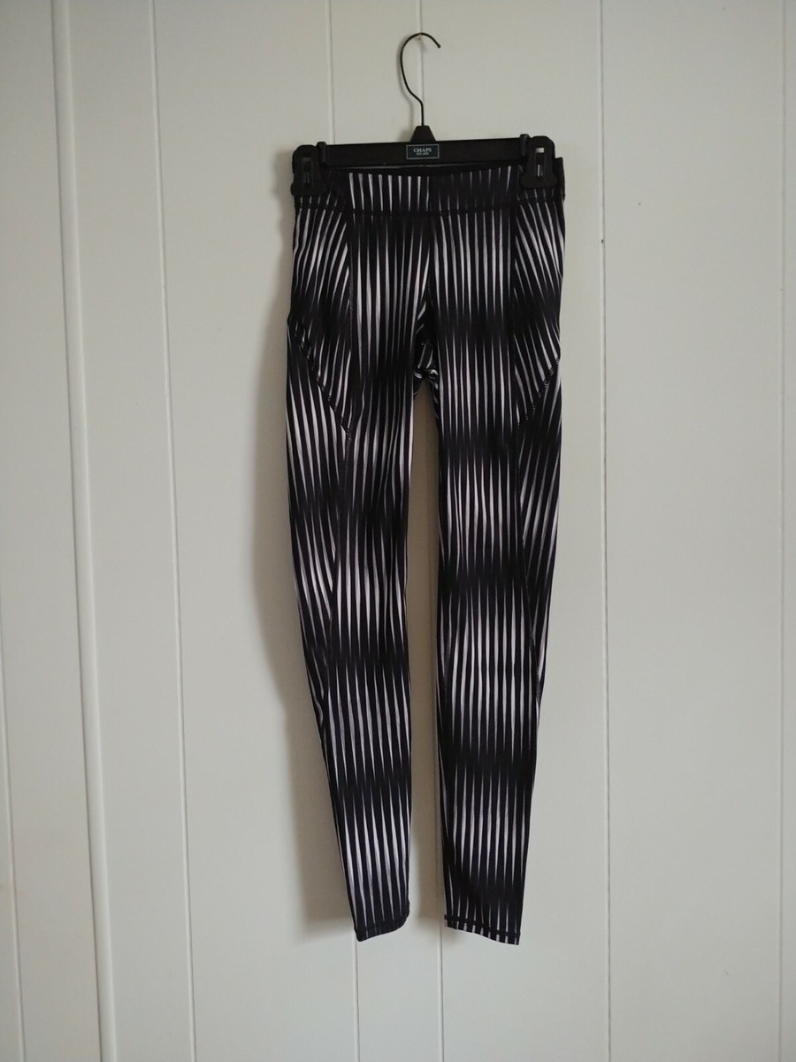 ヨガ・ピラティス ivypark  IVY PARK Black White Kaleidoscope Gym Yoga Pilates Leggings Small