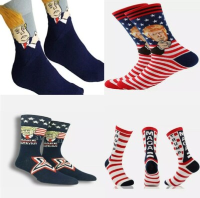 Donald Trump Won Let's go brandon unisex Socks Patriot Seller MAGA USA  #FJB