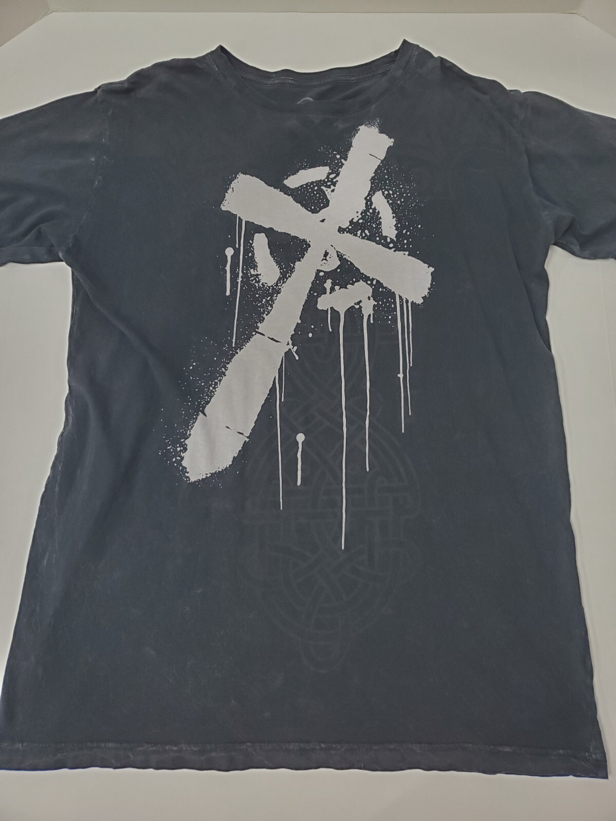 Sheamus Top Rope Shirt L EUC Authentic WWE Men's Premiere Large Tee BO Black image 5