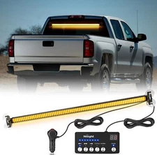 Nilight 144LED Traffic Advisor Strobe Light Bar with Controller Amber Emergency 