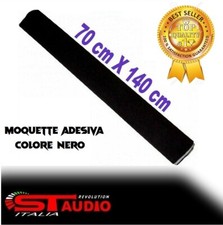 MOQUETTE ADESIVA COLORE ANTRACITE RIVESTIMENTO CASSE PANNELLI INTERNI AUTO ECT.