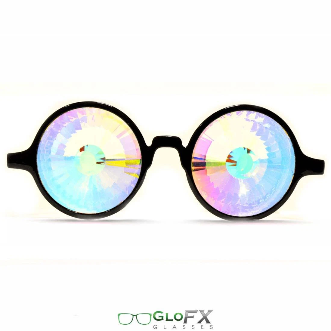 GloFX Kaleidoscope Glasses Optical Wormhole Crystal Glass Lenses