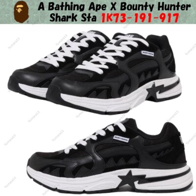 A Bathing Ape X Bounty Hunter Shark Sta 1K73-191-917 Herren Gr.