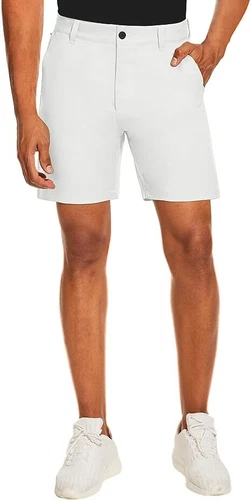 Pantalones cortos de golf ligeros para hombre 15 colores bolsillos delanteros planos pantalones flexibles de secado rápido - Imagen 38 de 51